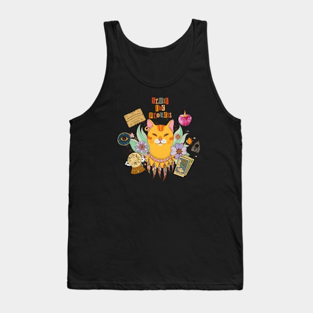 Groovy cat Tank Top by CherryTreeDreams